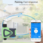 WiFi Water Timer, App Remote Control Hose Timer, Bluetooth 5.0 Automatic Smart Sprinkler Controller 45M Range for Outdoor Garden Yard Lawns - Image 3