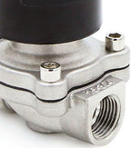 U.S. Solid Stainless Steel Electric Solenoid Valve 110VAC Normally Closed Air Water (1/2 Inch) - Image 6