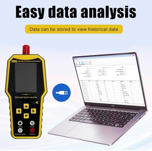 7 in 1 Soil Tester, Nitrogen Phosphorus Potassium NPK Tester, Handheld Soil PH Meter Kit, Temperature, Conductivity, Moisture, EC Meter for ​Petrochemical, Agriculture - Image 4