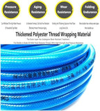 12x16mm 12 inch Garden Hose Flexible High Pressure Rubber Hose PVC Material Explosion-Proof Torsion-Resistant Blue Outdoor Yard Water Pipe - Image 3