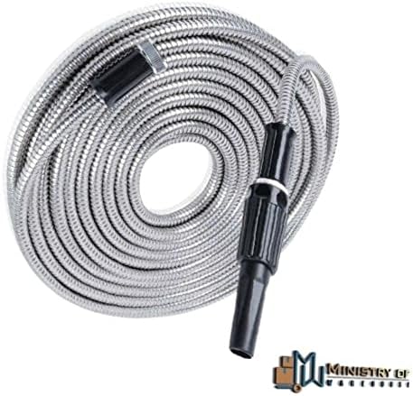 75FT Stainless Steel Metal Flexible Lightweight Garden Water Hose Pipe - Image 2