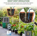 50FT Solar Automatic Drip Irrigation Kit System, Smart Self-Watering System with USB Charging for Outdoor Indoor Use, 2200mAh Automatic Watering System Supports 15 Pots for Garden, Balcony & Patio - Image 4
