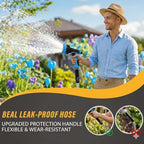 50ft Water Hose, Non Kinking Stainless Steel Hose, Kink Free Flexible 50 Foot Metal Hose for Outside Yard Backyard Lawn, Burst Proof with 10-Pattern Nozzle - Image 4
