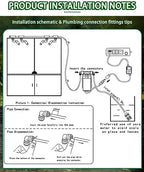 Reptile Mister Automatic Misting System, Reptile Humidifiers for Terrariums, Reptile Misting System with Programmable Timer & 6PCS Adjustable 360° Nozzles, for a Variety of Reptiles/Amphibians/Herbs - Image 5