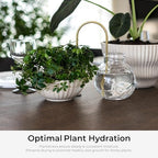 Beautiful Self-Watering Wick System for Effortless Plant Care, Automatic Drip Irrigation, Sustainable & Stylish Scandinavian Design, Ideal for House Plants (S, Beige Sand) - Image 3