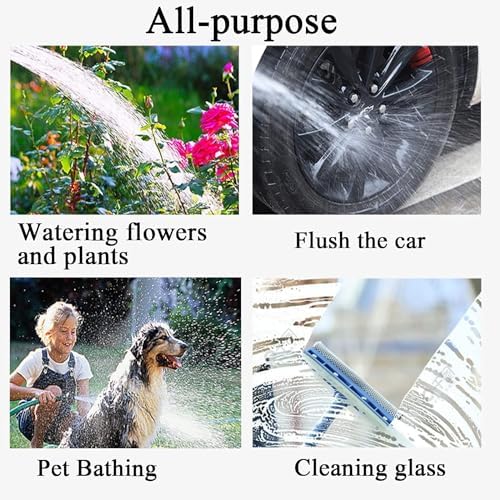 75 ft Expandable Garden Hose - Flexible Water Hose with 10 Spray Nozzle - Car Wash Hose with 3/4" Solid Brass Connector - Flexible Expanding Hose with 10 Pattern Spray Nozzle - Image 6