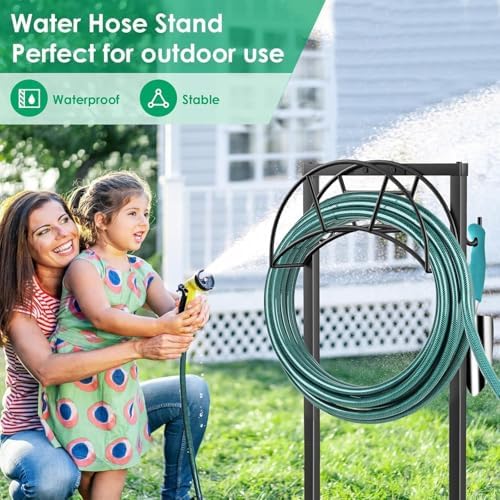 TomCare Garden Hose Holder, 4 Spikes Heavy Duty Hose Stand for 160FT Hose - Image 6