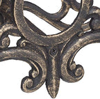 Relaxdays Antique Hose Holder, Cast Iron, Vintage Look, Wall-Mounted, HxWxD: 24 x 31.5 x 15 cm, Garden Hose Hanger, Bronze - Image 4