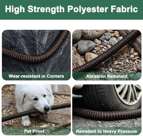 50FT Ultra Lightweight Garden Hoses,Durable & Flexible Water Hose,All-Weather Kink-Free Garden Hose,Abrasion Resistant Garden Hoses Pipes for Garden,Yard,Lawn,Boat,RV,Camper,Outdoor (50Ft) - Image 4
