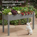 DUMOS 48x24x30 Inch Raised Garden Bed, Elevated Wood Planter Box with Legs - Image 6