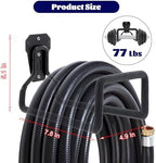 4 Pack Garden Hose Holder Wall Mounted, Heavy Duty Metal Water Hose Hanger - Image 3