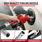 Diesel Fuel Hose Reel 1" x 50', Retractable with Nozzle - Image 6