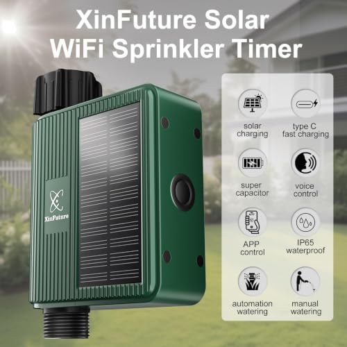 Solar WiFi Water Timer for Garden Hose, APP Smart Sprinkler Controller - Image 5