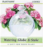 Plant Nanny 8118 12oz Clear Spiral Fluted Watering Globe and Stake Set, 3-1/2 Inch - Image 2