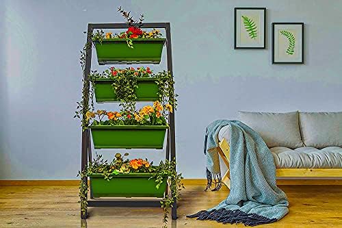 Outland Living 6-Ft Raised Garden Bed - Vertical Garden Freestanding Elevated Planter with 4 Container Boxes - Good for Patio or Balcony Indoor and Outdoor - Perfect to Grow Vegetables Herbs Flowers - Image 2