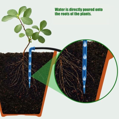 Home Garden Drip Watering Timer Controller with Automatic Irrigation Tubing for Indoor, Balconies, and Patios for Multi-Container Care Automatic Plant Watering Timer Controller Drip Irrigation - Image 4