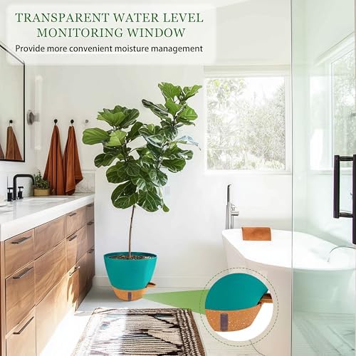 8/10/12 Inch Self Watering Pots for Indoor/Outdoor Plants - Image 5
