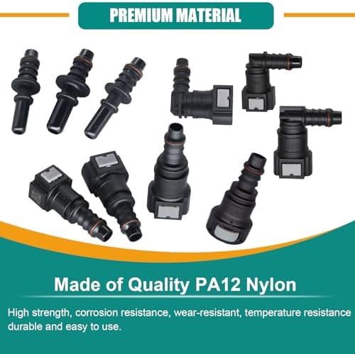 Fuel Line Quick Connect Fittings, 30pcs Fuel Line Repair Kit, 13 Size - Image 3