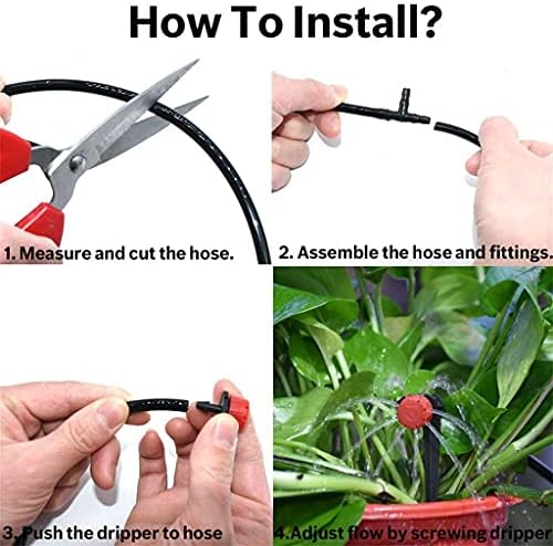 4/7mm Garden Watering Hose, PVC Micro Irrigation Pipe Drip Irrigation Tubing Sprinkler for Lawn Balcony Greenhouse (Color : 45M (147.6ft), Size : 1/4'') - Image 3