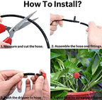 4/7mm Garden Watering Hose, PVC Micro Irrigation Pipe Drip Irrigation Tubing Sprinkler for Lawn Balcony Greenhouse (Color : 45M (147.6ft), Size : 1/4'') - Image 3
