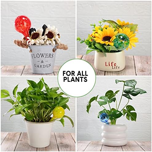 16 Pcs Plant Watering Devices 150ml Small Self Watering Globes for Indoor and Outdoor Planter Insert Multicolored Automatic Glass Watering Globes for Plants Everyday Use, 5 Day Irrigation - Image 4