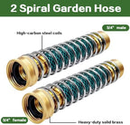 Garden Hose Splitter with 2 Pcs Garden Hose Coiled Spring Protectors - Image 3