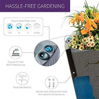 Crescent Garden Dot TruDrop Indoor/Outdoor Planter, Self-Watering Plant Pot, 16 Inches, (Caviar Black) - Image 6