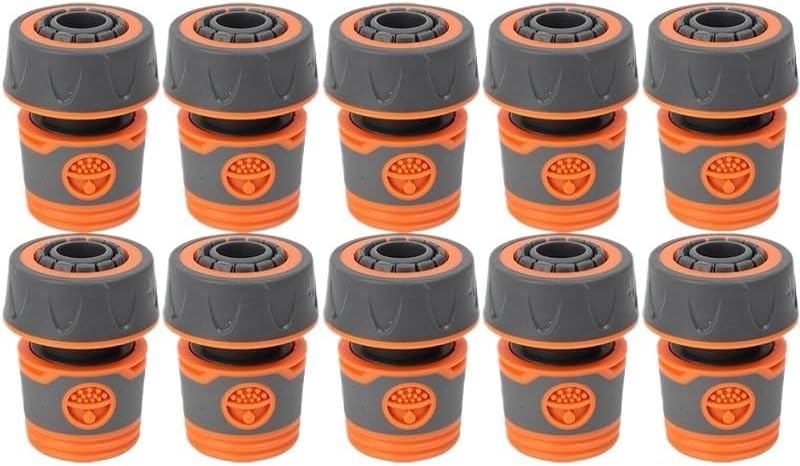 1/2" 3/4" Garden Hose Quick Connector Water Pipe Faucet Extender Fixed Connectors Fittings Adapter Joint Irrigation System(6 points,2PCS) by Unknown