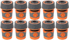 1/2" 3/4" Garden Hose Quick Connector Water Pipe Faucet Extender Fixed Connectors Fittings Adapter Joint Irrigation System(6 points,10PCS) by Unknown