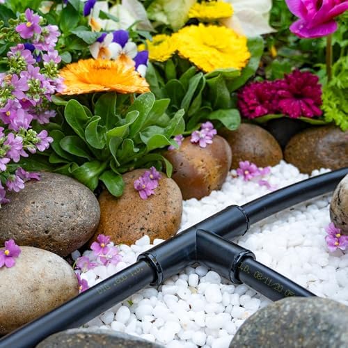 DIG 15-Pack | ½ Compression Tee | Fits .700 OD Poly Drip Irrigation Tubing | 3-Way Connector for Drip Systems - Image 2