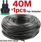 1/4'' Garden Watering Hose 4/7mm PVC Micro Drip Irrigation Pipe Tubing, for Sprinkler Lawn Pot Plant Greenhouse (Color : SPL11-065-40M) - Image 2