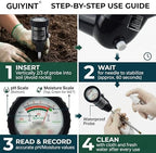 Tool Soil PH Meter Soil Moisture Sensor Meter Gardening Test Kit - Image 2