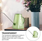Plastic Watering Can Indoor Plants: 1.4L Long Spout Small Watering Can for House Plant Garden Flower Indoor or Outdoor Plants Watering (Green) - Image 2