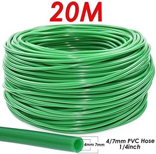 4/7mm Watering PVC Hose Garden, 1/4inch Tubing Pipe 1/2'' and 3/4'' Connector fit Plants Irrigation System Kit Greenhouse 5-50M(20M) - Image 2