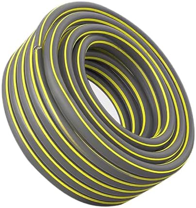 Garden Hose, Lightweight All-Weather Water Hose, Durable and Flexible, Leak-Free Connections Gray-4-points 50m by Unknown