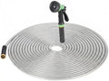 25FT/50FT/75FT/100FT Stainless Steel Garden Hose with Spray Nozzle-Heavy Duty Metal Water Hose with Nozzle for Outdoor Watering and Car Washing, Non-Expandable by HighQualityandFastShipping