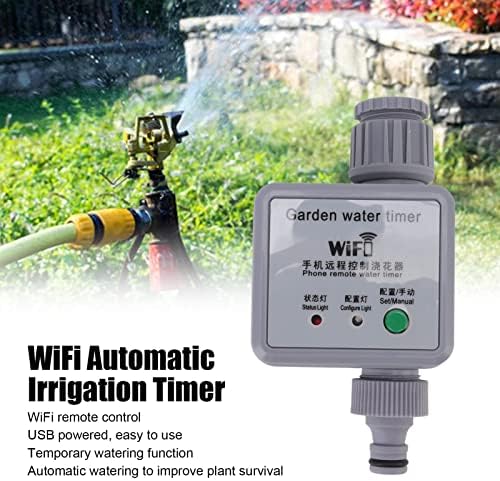 Haofy Smart Sprinkler Water Timer Automatic WiFi Remote Control Irrigation Timer USB Power Supply for Courtyard Balcony Garden Watering - Image 6