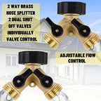 Biswing 2 Pack Impact Sprinkler & 2 Pack Garden Hose Splitter 2 Way - Image 5