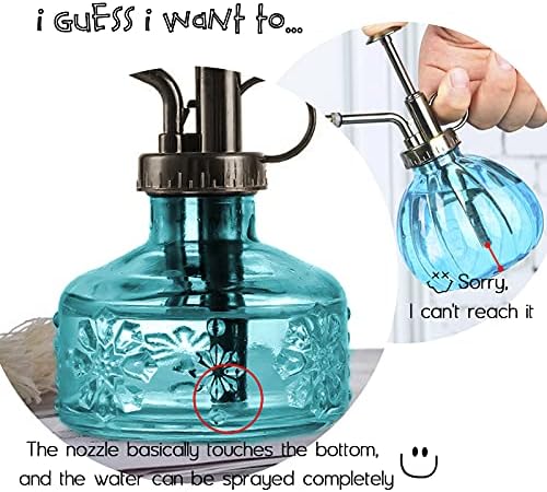 XXXFLOWER Glass Plant Mister Spray Bottle+3 Blue Bulb Glass Propagation Station - Image 5