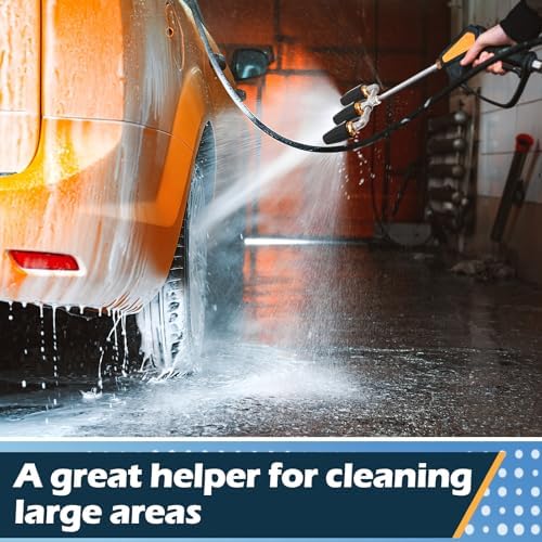 3-in-1 Turbo Nozzle Pressure Washer 4000 PSI 360° Rotating Turbo Nozzle with 1/4" Quick Connector 2.5 Orifice Tips (Black) - Image 7
