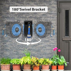 Himimi Retractable Garden Hose Reel 100 ft + 6.6 ft, 1/2 in Wall Mounted Heavy Duty Water Hose Reel with 10-Pattern Nozzle, Upgraded Slow Auto Rewind, Any Length Lock, 180° Swivel Mount - Image 4