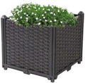 YSUEFIJO Raised Garden Bed Box Vegetable Planter, Planter Box Plastic Rectangle, Garden Bed Kit for Vegetables, Elevated Planter Box for Flower/Herb/Backyard/Patio/Balcony by WELCOMETOYSUEFIJO