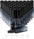 45pcs 10ml Mini Glass Spray Bottles Square Gradient Black Cap by Newzoll