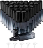 45pcs 10ml Mini Glass Spray Bottles Square Gradient Black Cap by Newzoll