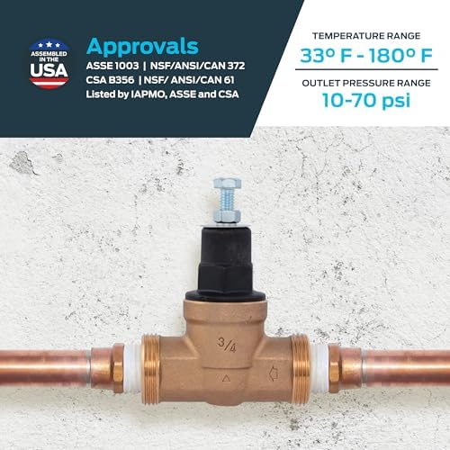 Cash Acme EB45 Pressure Regulating Valve, 3/4 Inch NPT Threaded, Poly Top, 60 PSI, PVA16P-DTH-60 - Image 4