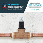 Cash Acme EB45 Pressure Regulating Valve, 3/4 Inch NPT Threaded, Poly Top, 60 PSI, PVA16P-DTH-60 - Image 4
