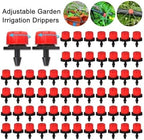 Drip Irrigation Emitters 400PCS Drip Irrigation System Plant Watering Set Watering Kits Adjustable Drippers Irrigation(Green-400pcs) - Image 7