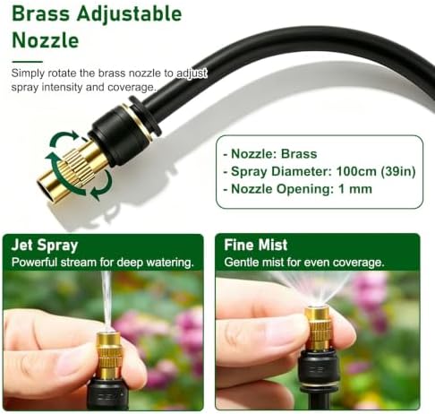 Flexible Drip Irrigation System Outdoor, Bendable Mist Cooling Sprayer - Image 3
