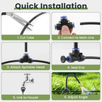 200FT Automatic Drip Irrigation Kits Garden Watering System 40 Nozzles - Image 7