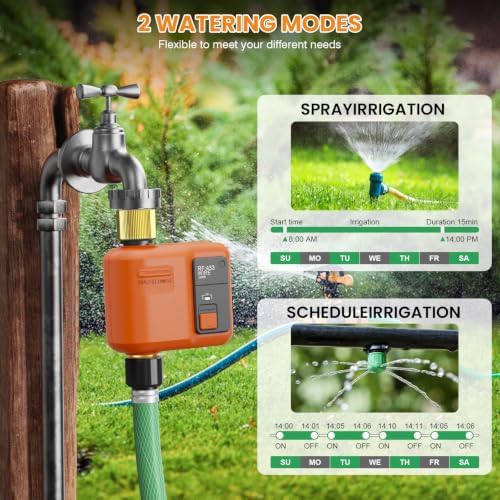 WiFi Water Timer for Garden Hose, Smart Sprinkler Timer with 984ft Long Range, Strong Wall Penetration, APP & Remote Control, Voice Control, Rain Delay, Manual Mode, Watering System - Image 7